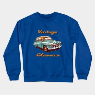 Cuban Havana Vintage Retro Old Classic Car Cars Crewneck Sweatshirt
